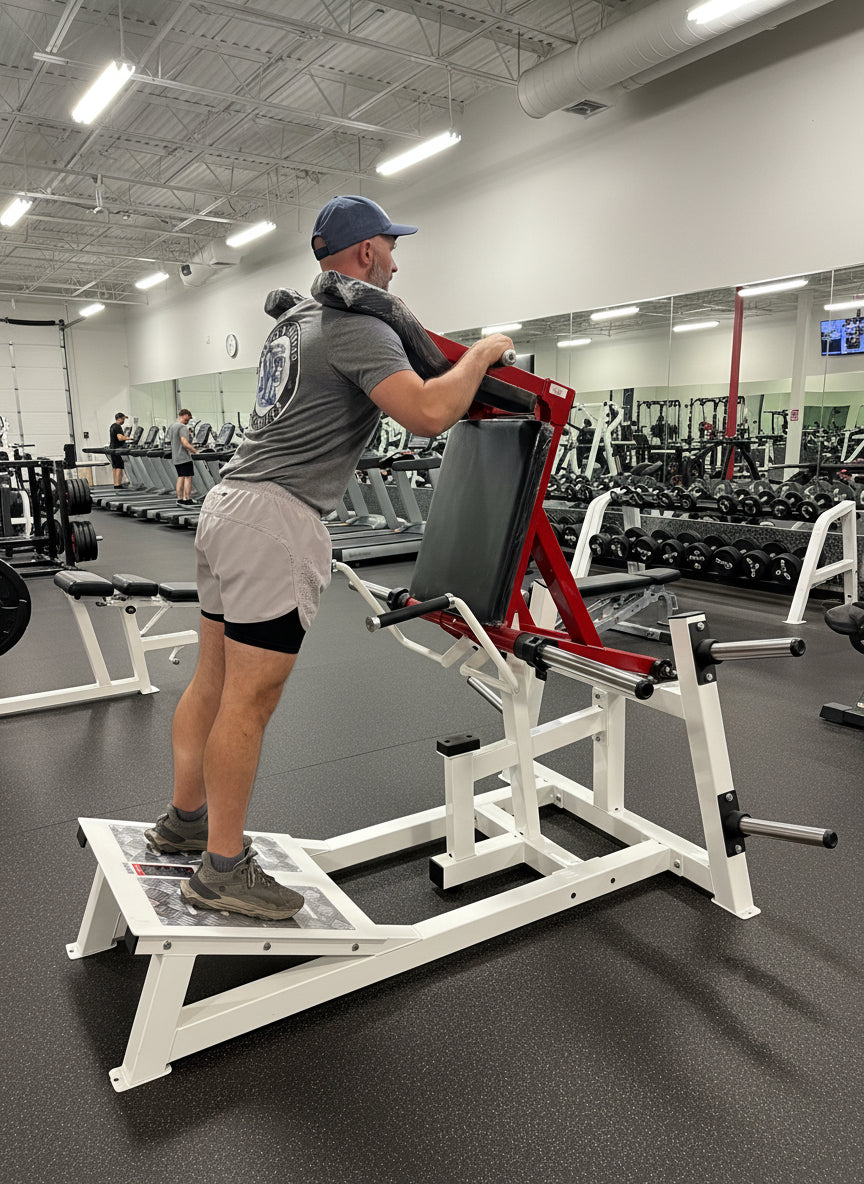 Plate Loaded Power Squat & Hack Squat (V-Squat) Machine (New)